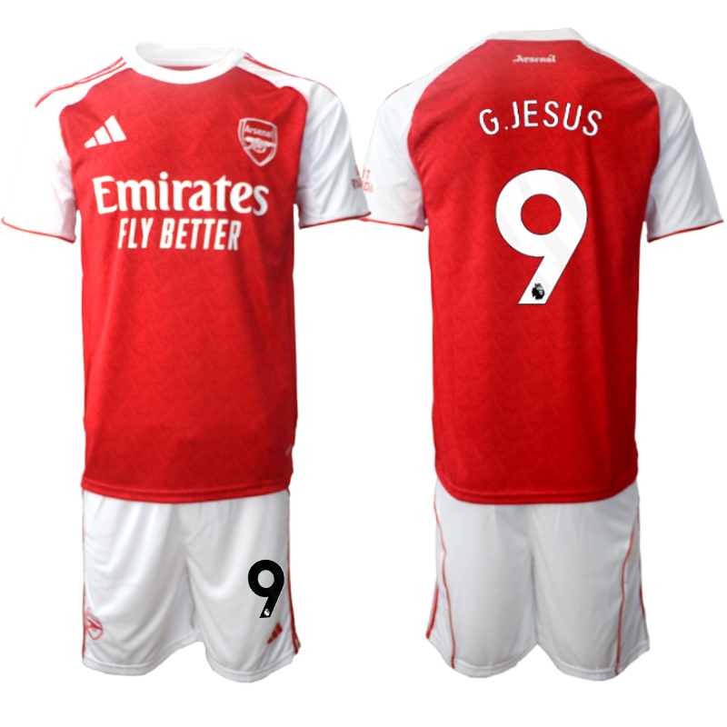 Men 2025-2026 Club Arsenal home red 9 Soccer Jersey 01